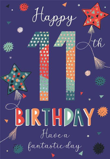 Picture of HAPPY 11TH BIRTHDAY CARD